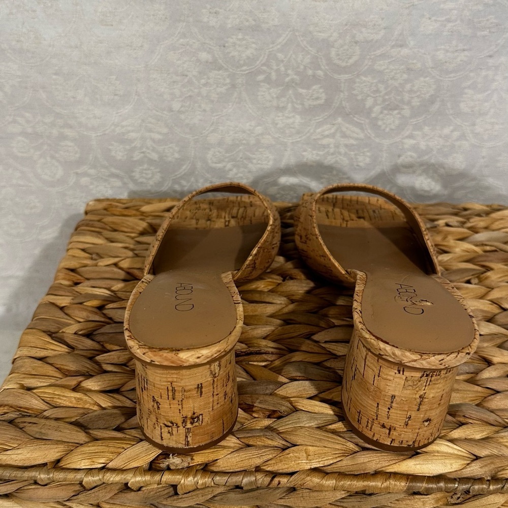 Abound Cork Block Heel Mules Sandals Women’s Size 6.5 - Picture 4 of 6